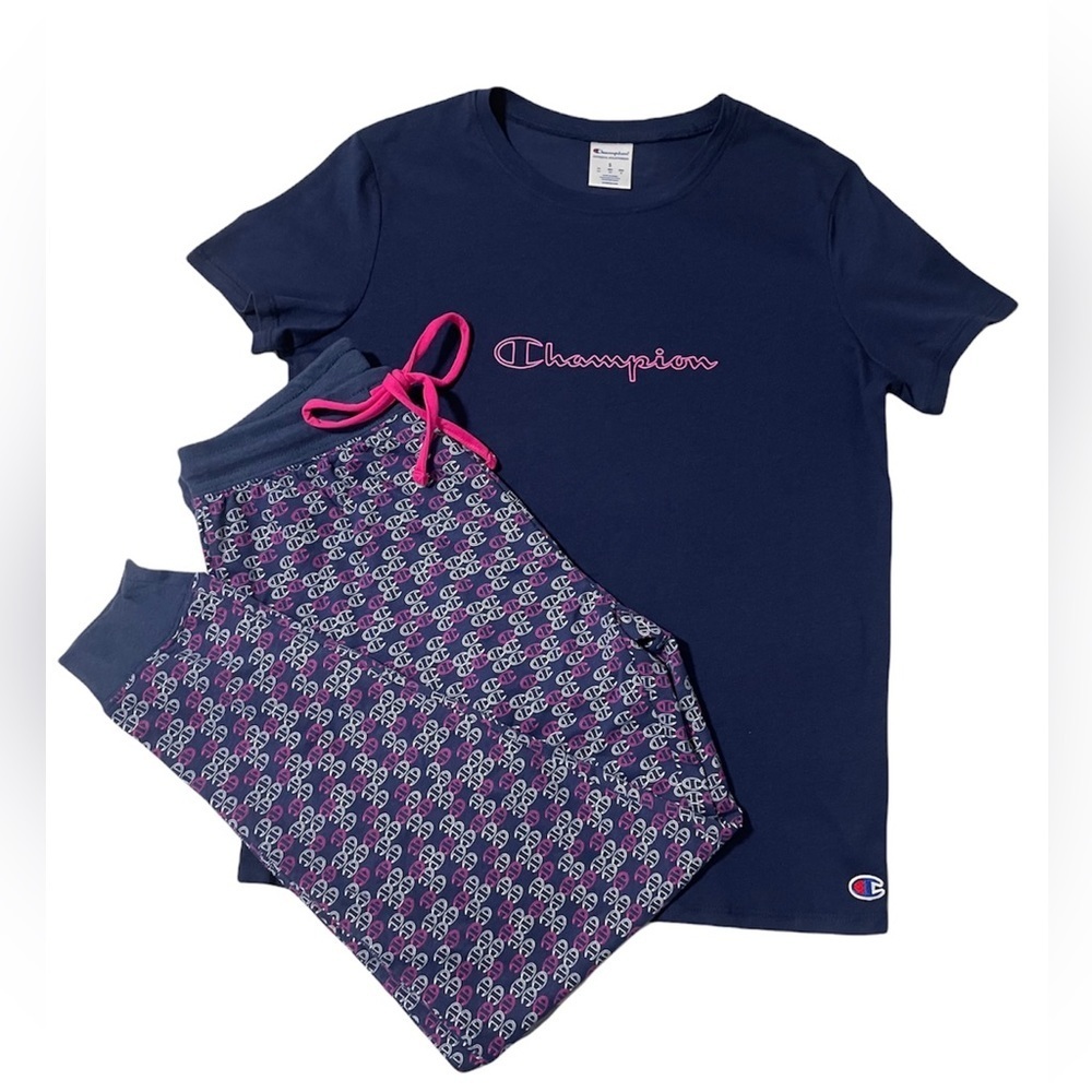 Champion Sleep Lounge Womens Pants & Tee Set Size Small  NWT
